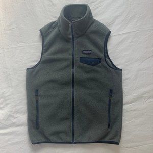 SOLD - Patagonia Men's Lightweight Synchilla® Snap-T® Fleece Vest Grey Medium